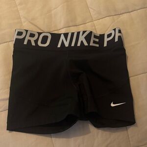 Nike Black Training Shorts with White Logo